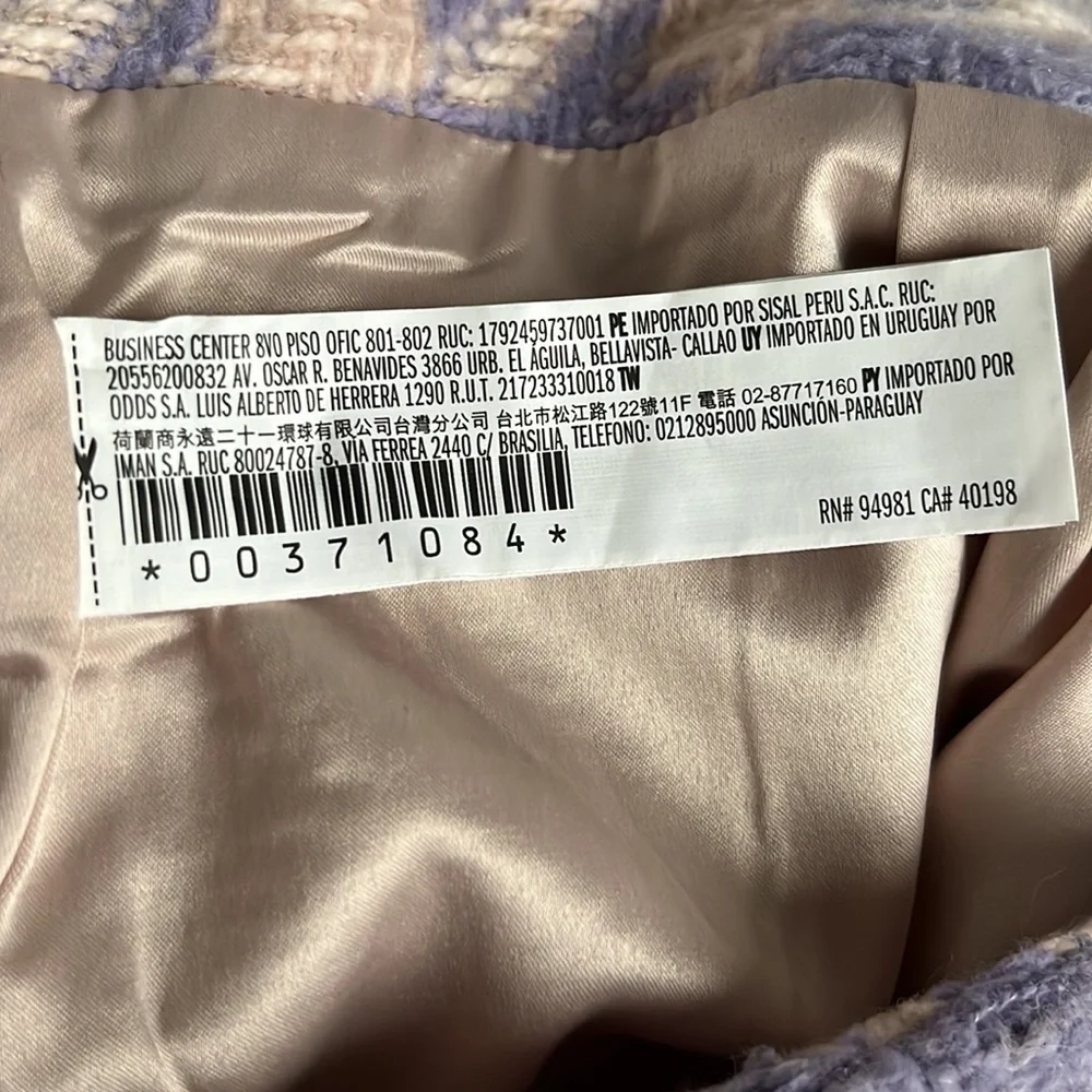 Forever 21 Tweed Skirt Purple and Pink Size Medium - Picture 11 of 12